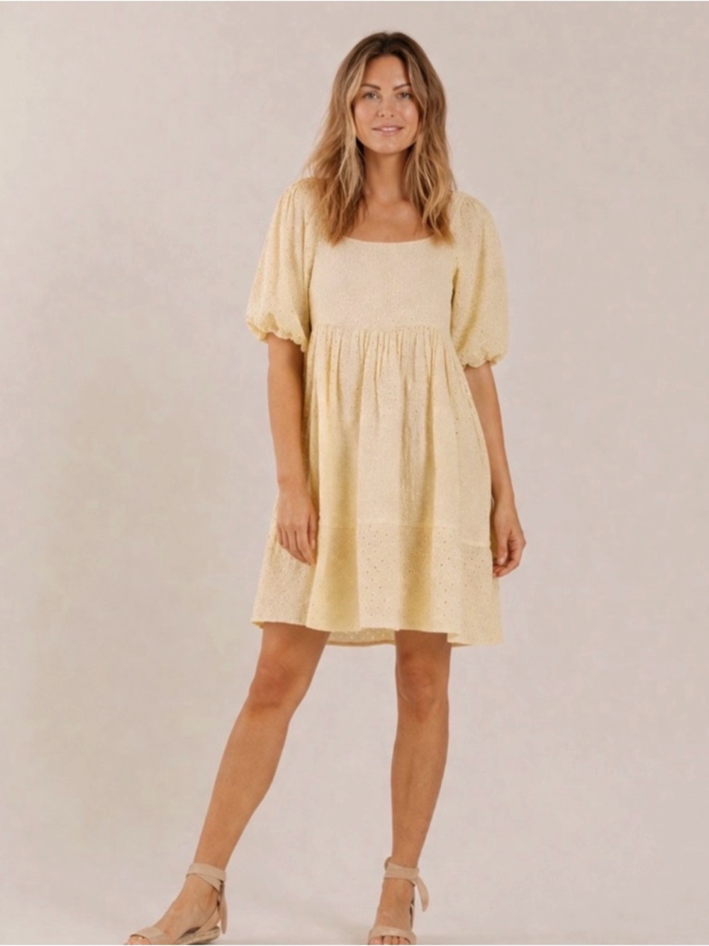 Rylee and Cru Gretta Dress - Butter Cream